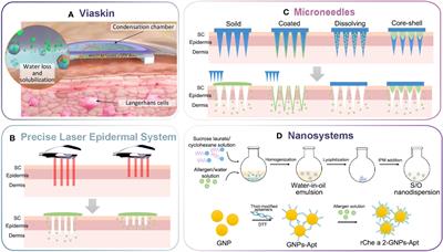 Innovative delivery systems for epicutaneous immunotherapy